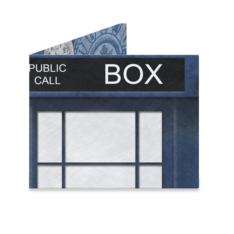 Dynomighty Mighty Wallet - Blue Police Box