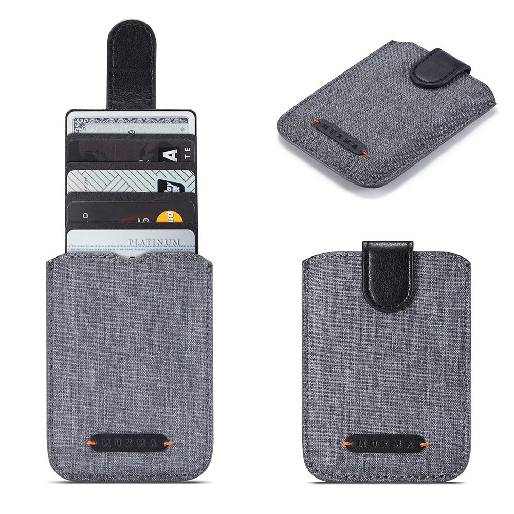 WALLET RFID Phone Wallet Card Holder - Grey / Black