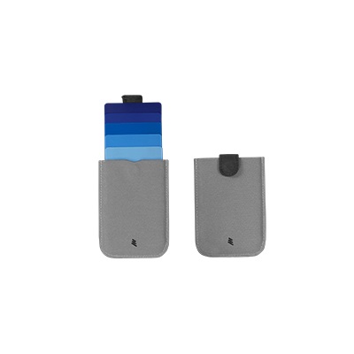 WALLET Minimalist sleeve wallet - Grey/Blue
