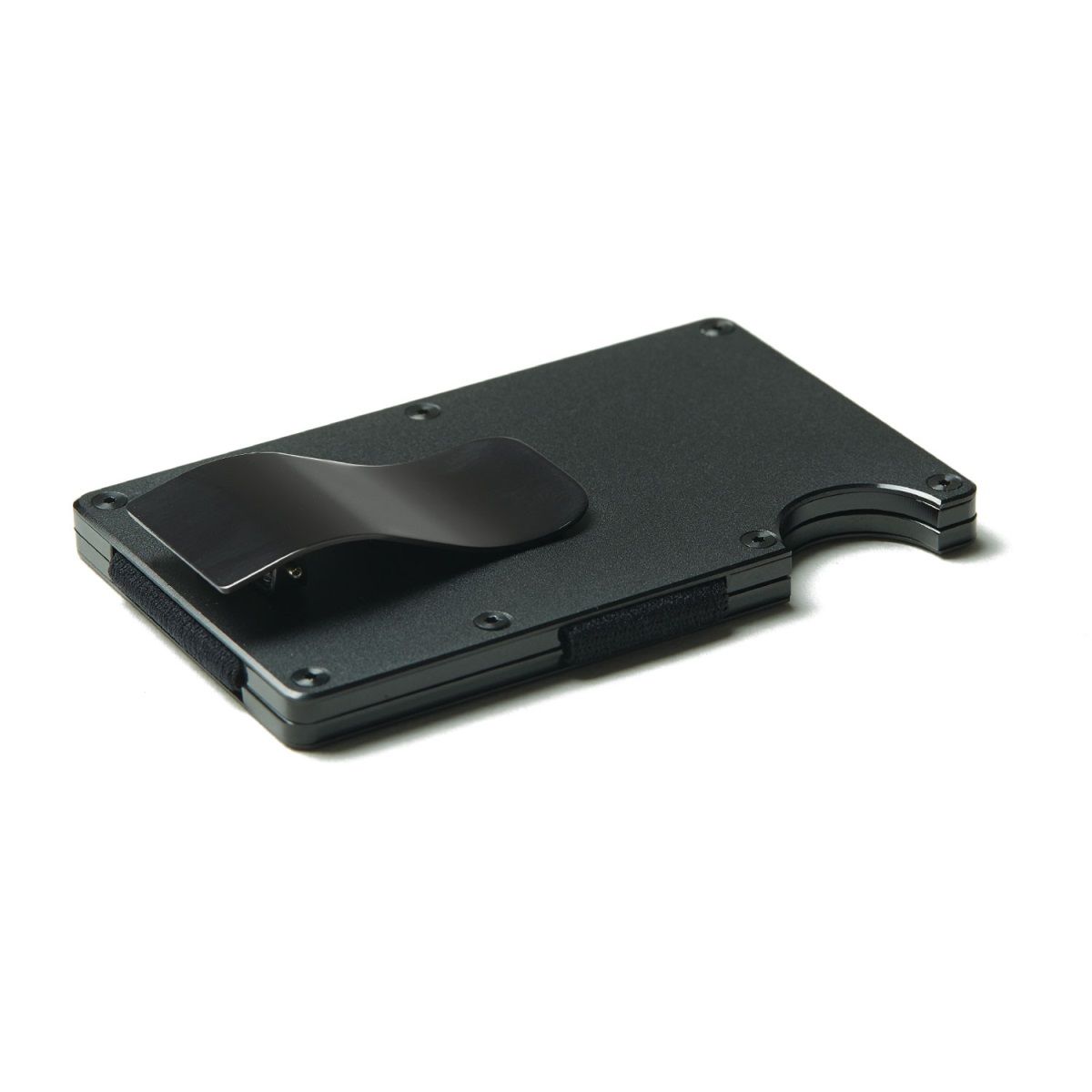 THE RIDGE Aluminum Wallet With Money Clip Black Wallets Online