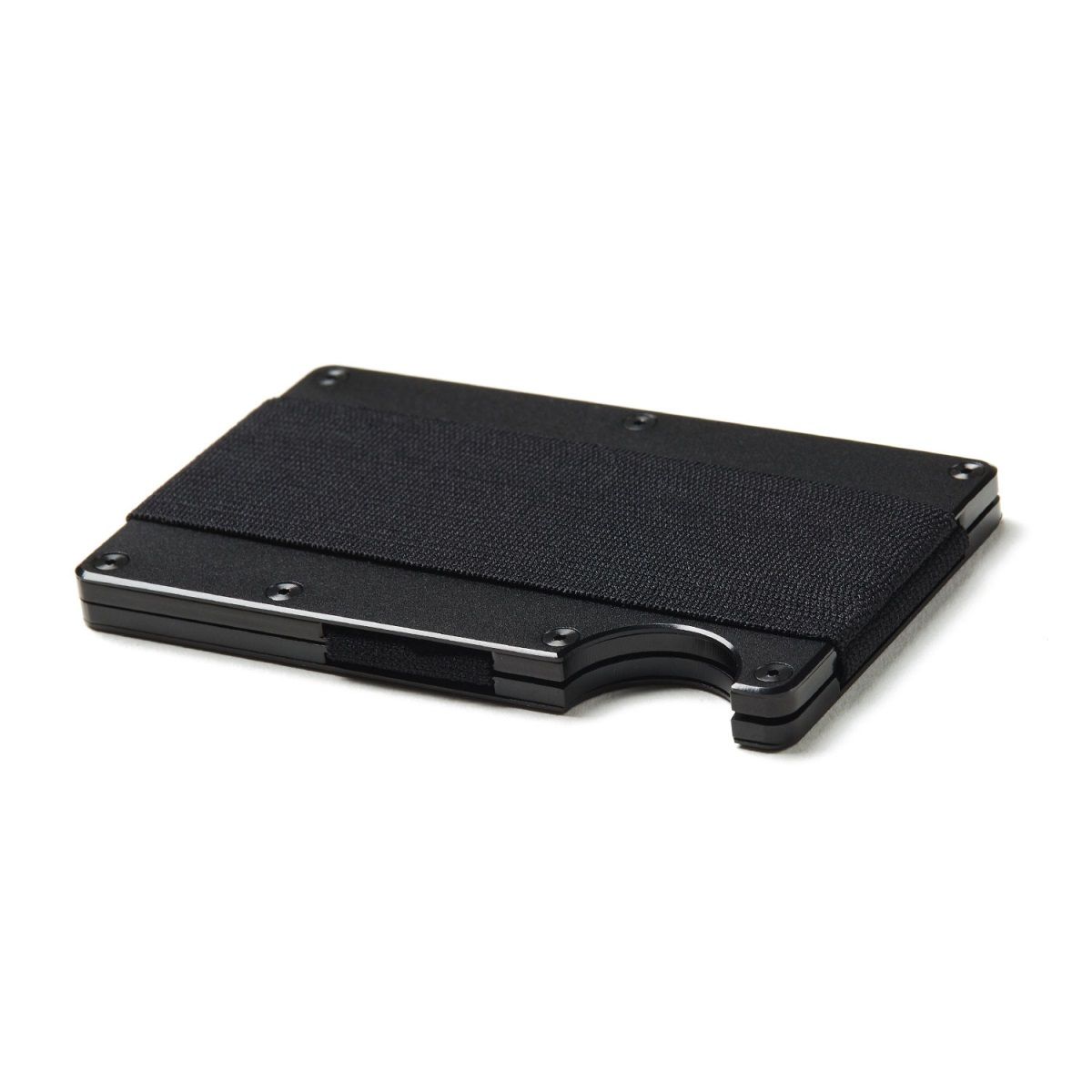THE RIDGE Aluminum Wallet With Cash Strap Black Wallets Online
