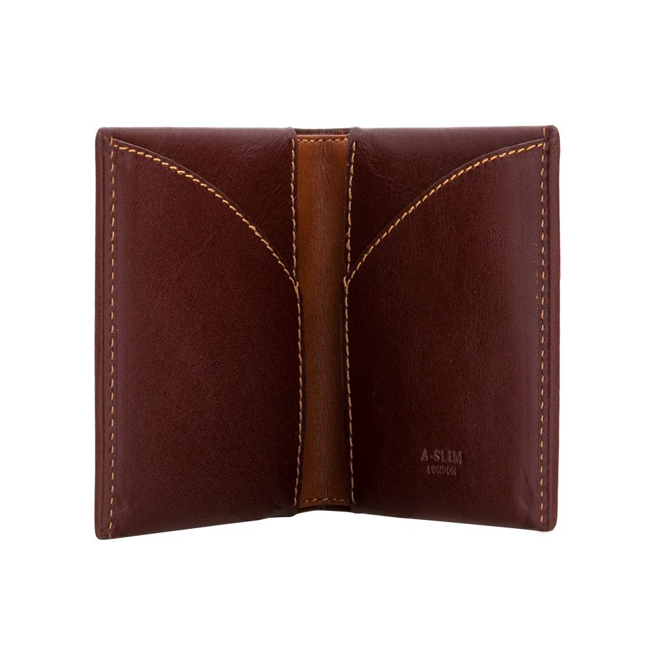 A-SLIM Leather Wallet Origami - Brown | Wallets Online