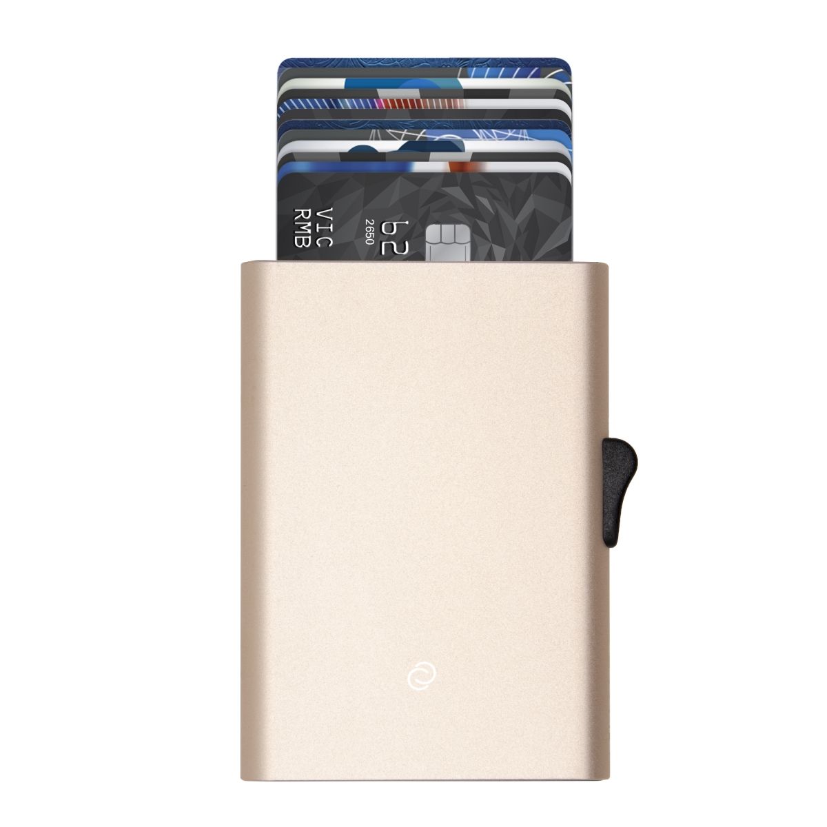 C-Secure Slim RFID XL Aluminum Card Holder - Gold