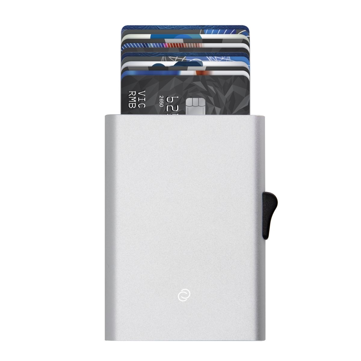 C-Secure Slim RFID XL Aluminum Card Holder - Silver