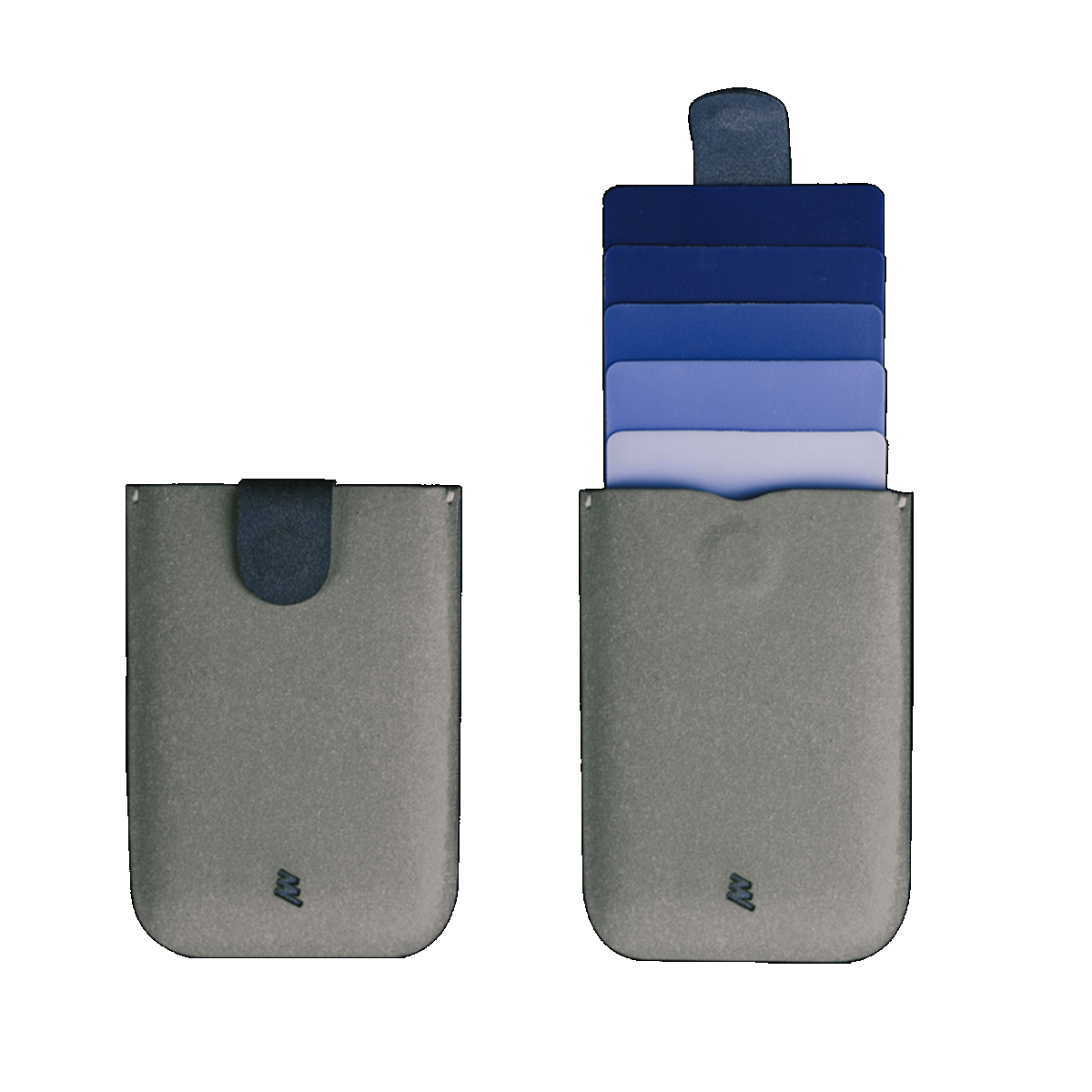 dax Cascading Pull Tab Wallet V2.0 - Grey / Blue