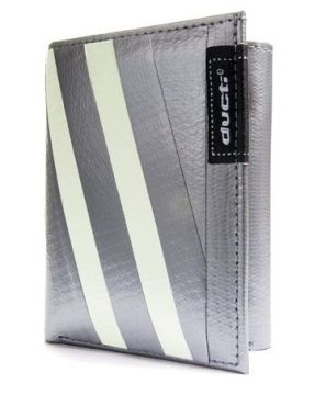 Ducti Duct Tape Tri-Fold Wallet - Silver/Glow