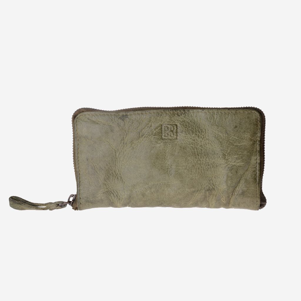 DuDu Woman's Hand-Made Soft Leather Wallet - Green