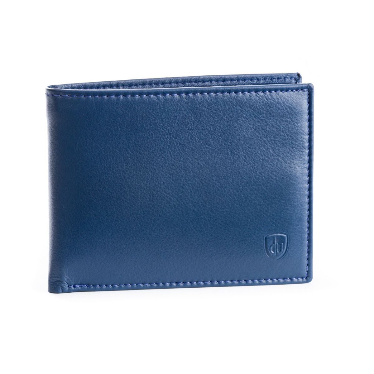 dv Slim Leather wallet with coin purse - Blue