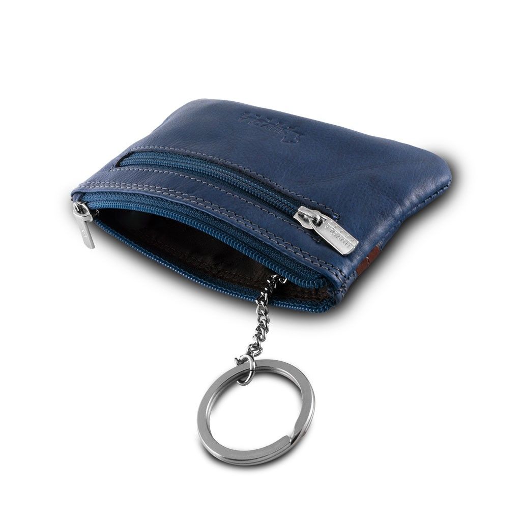NUVOLA PELLE Leather key holder - Blue