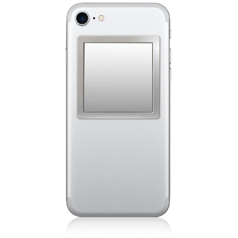 iDecoz Unbreakable Square Phone Mirror - Silver
