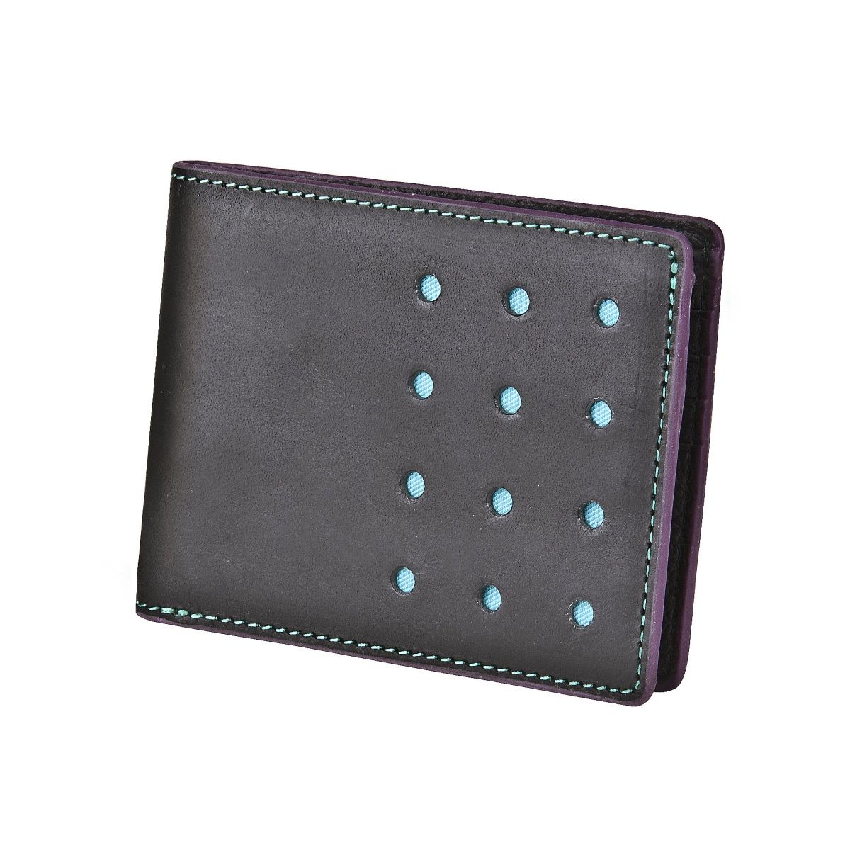 J.FOLD V-Twelve Leather Wallet - Black