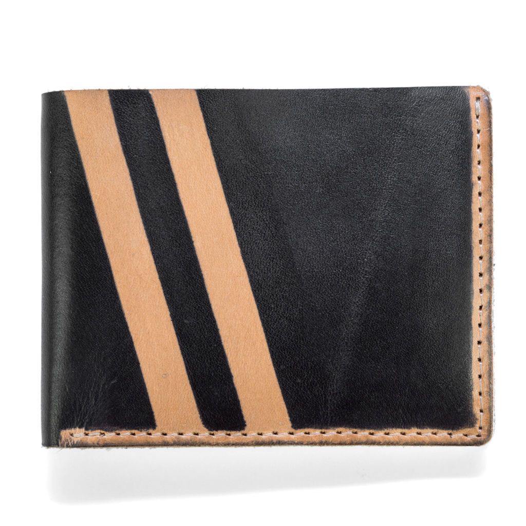 J.FOLD Roadster Screen Strip Leather Wallet - Black