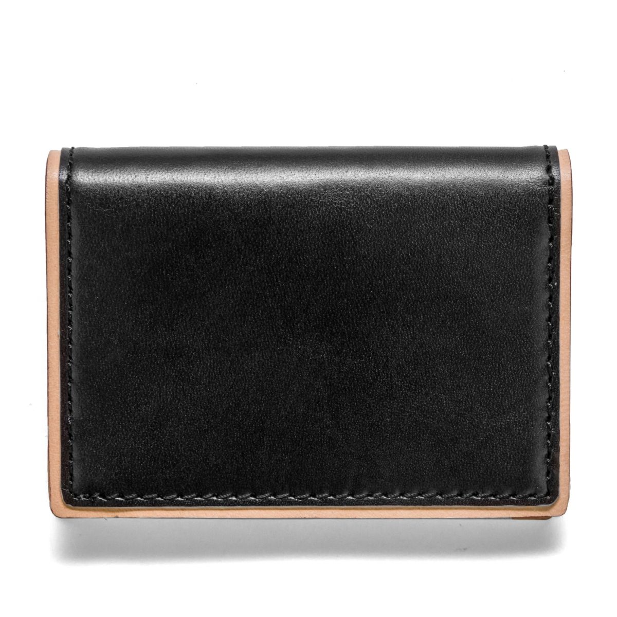 J.FOLD DUOTONE Folding Carrier Leather Wallet - Black