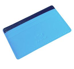 J.FOLD Flat Carrier Leather Wallet - Sky Blue