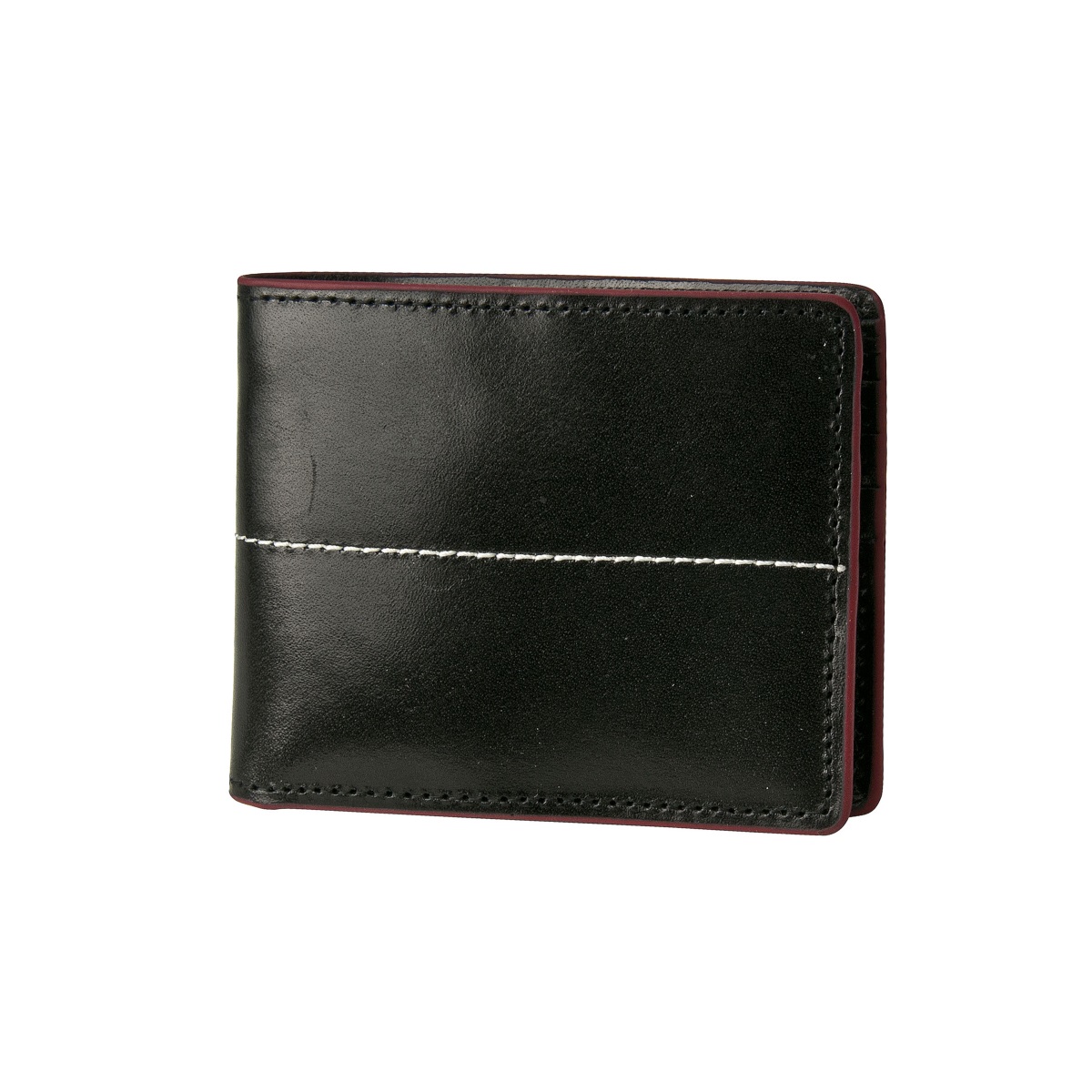 J.FOLD Thunderbird Leather Wallet - Black/Red