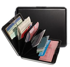 OGON Aluminum Wallet Big - Black