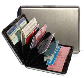 OGON Aluminum Wallet Big - Dark Grey