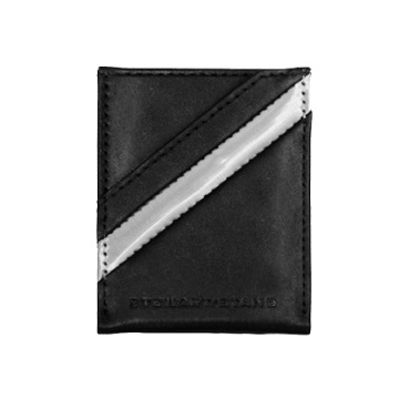 Stewart/Stand Money Clip Wallet - Black / Silver