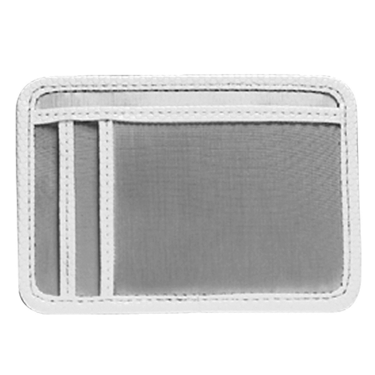 Stewart/Stand Stainless Steel Minimal Wallet - Silver/White