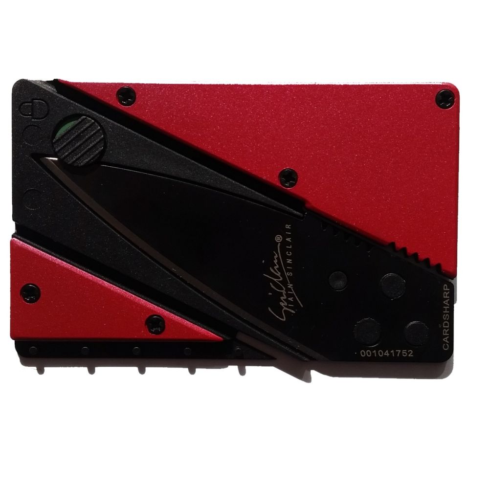 WALLET Aluminum Card Sharp Wallet - Red