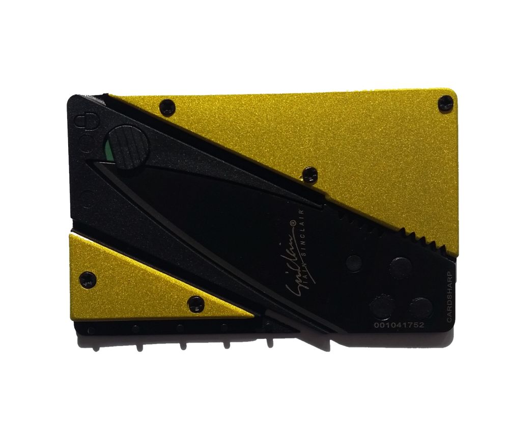 WALLET Aluminum Card Sharp Wallet - Yellow