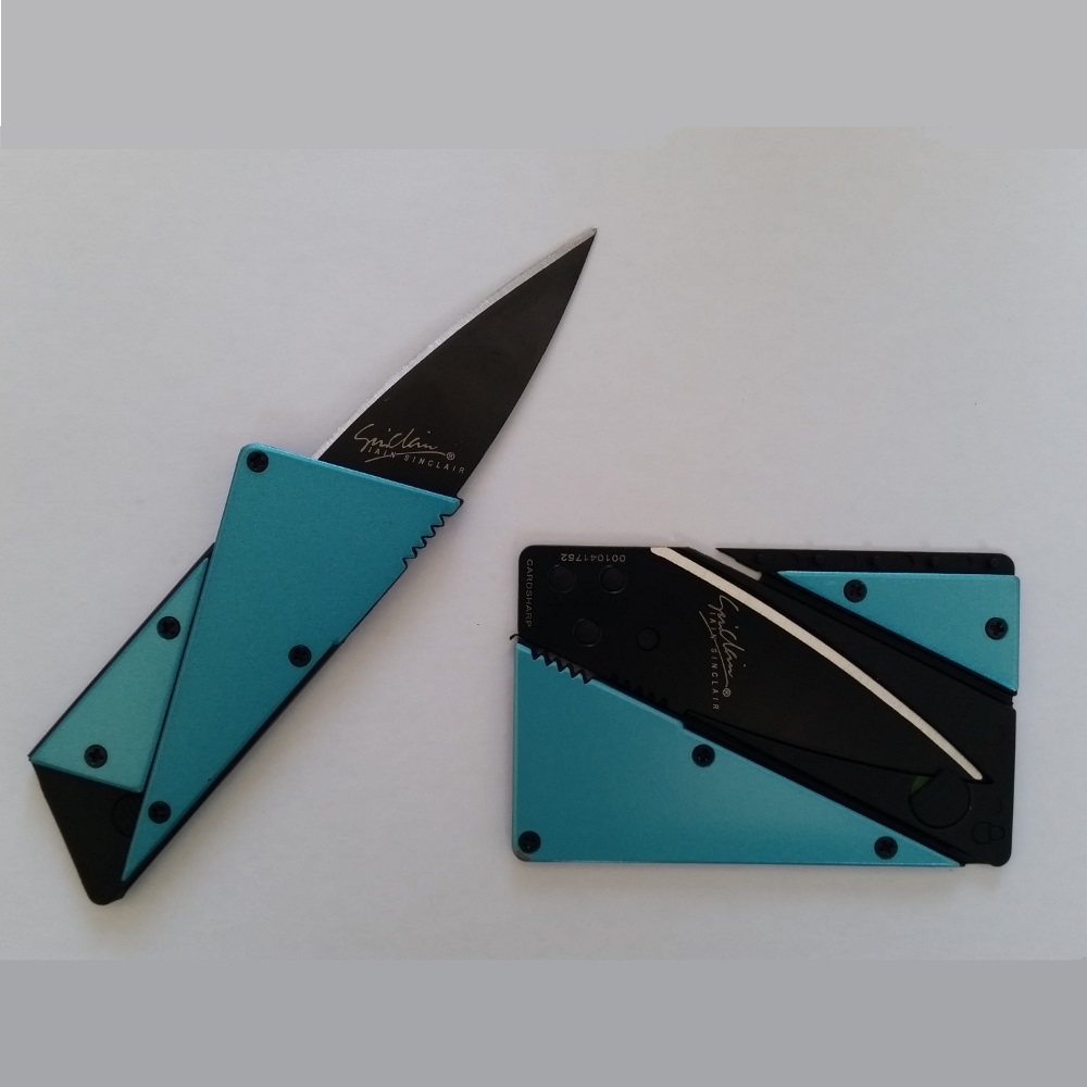 WALLET Aluminum Card Sharp Wallet - Blue