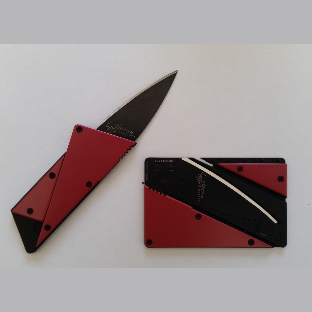 WALLET Aluminum Card Sharp Wallet - Red