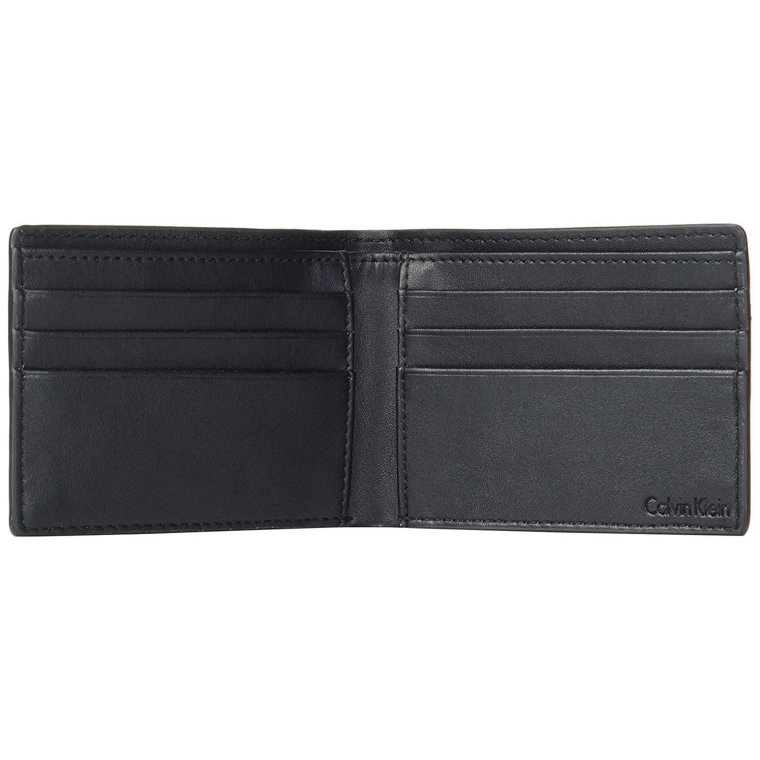 Calvin Klein Mens Textured Slimfold - Black | Wallets Online