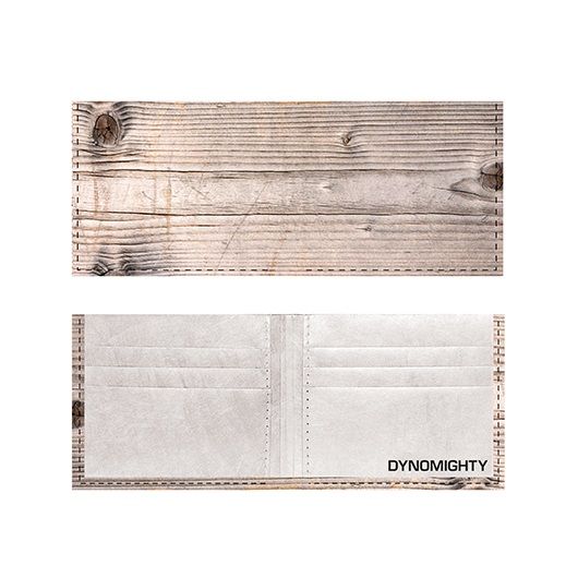 Dynomighty ארנק Tyvek דגם Billfold - דמוי עץ