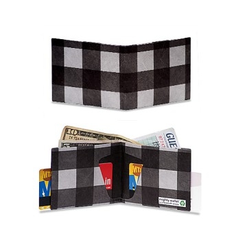 Dynomighty Mighty Wallet - Black Plaid