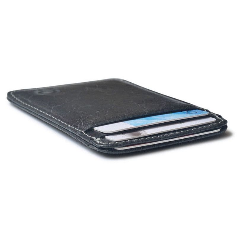 WALLET Slim leather credit card wallet - Black