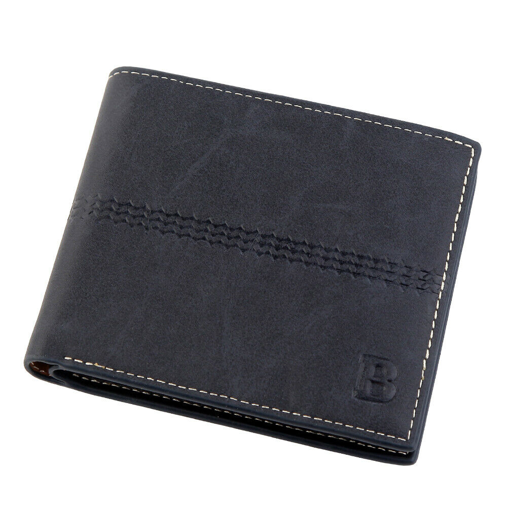 WALLET Bi Fold PU Leather Wallet  - Blue
