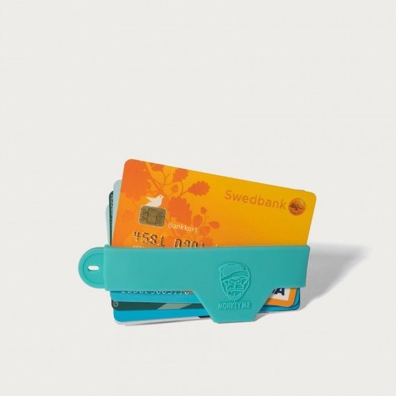 WALLET גומיית כרטיסי אשראי - תכלת
