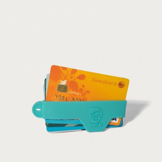 Monkey M8 Credit Card Case Rubber - Light Blue