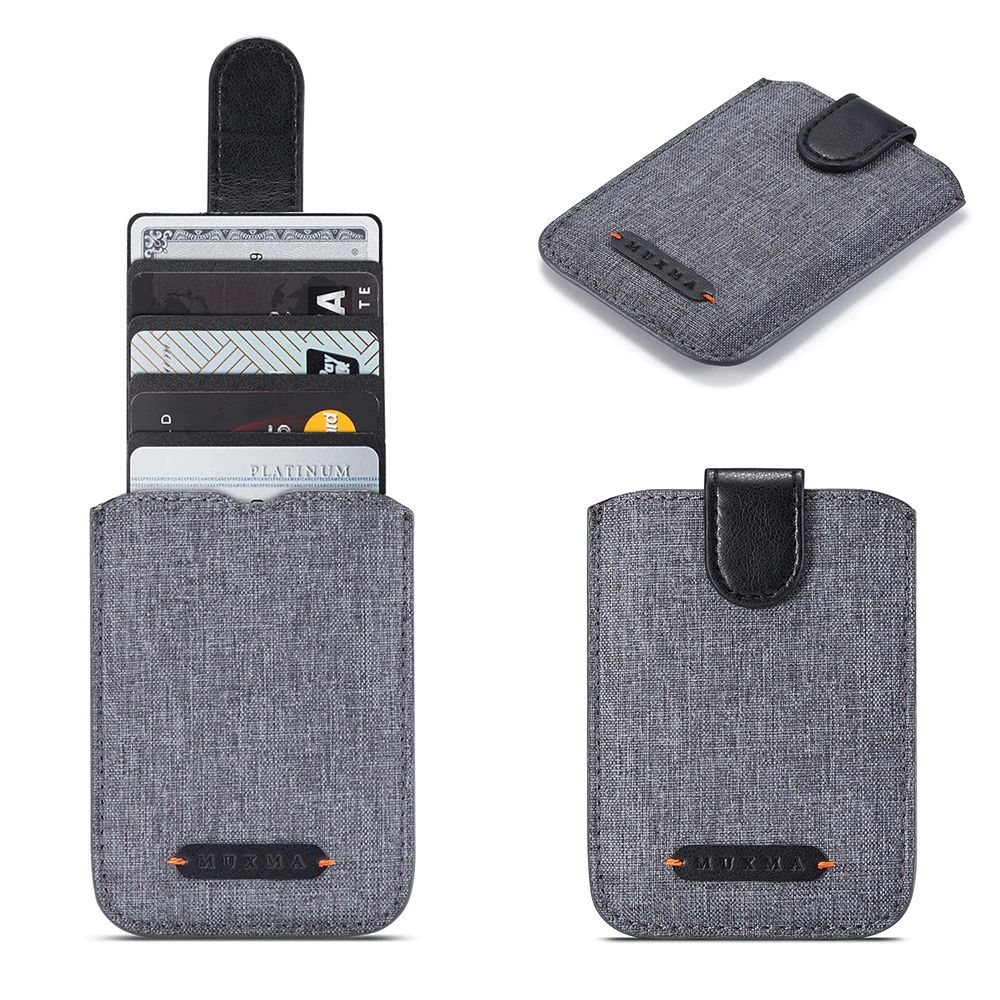 WALLET RFID Phone Wallet Card Holder - Grey / Grey