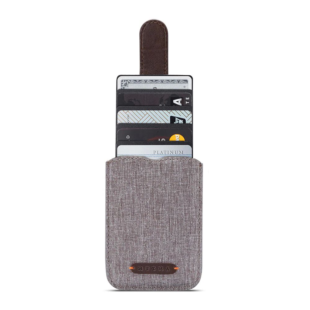 WALLET RFID Phone Wallet Card Holder - Grey / Black