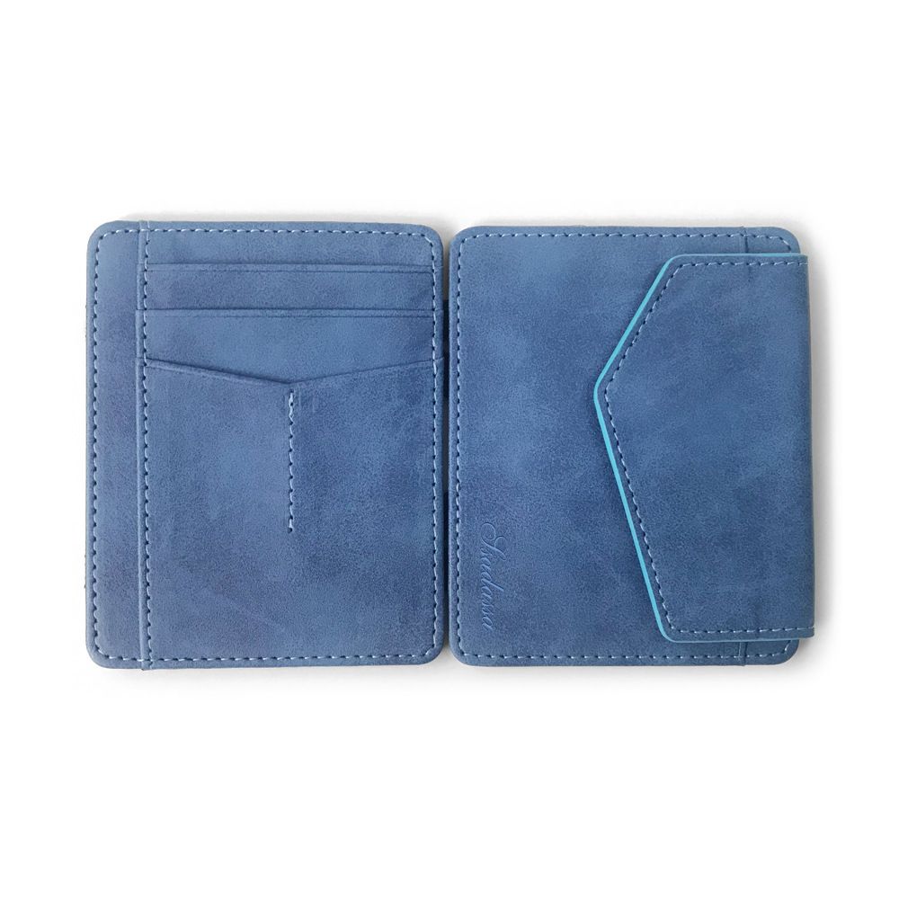 WALLET Magic Wallet With Snap Coin Pocket - Blue