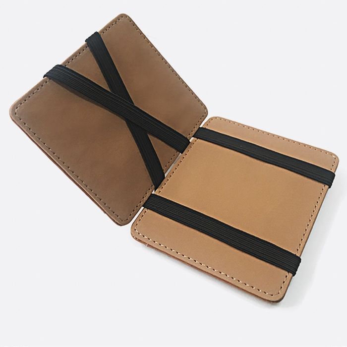 WALLET Magic Wallet With Snap Coin Pocket - Brown