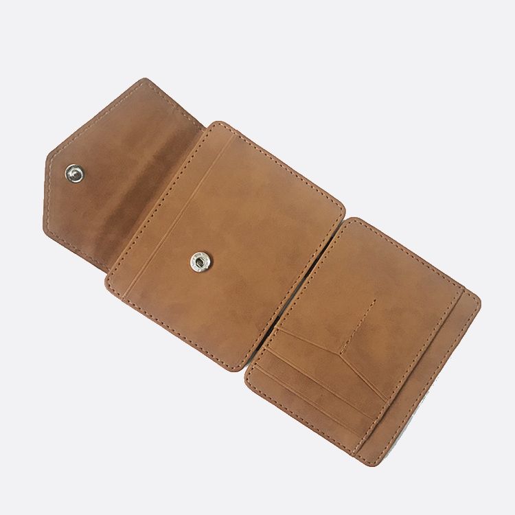 WALLET Magic Wallet With Snap Coin Pocket - Brown