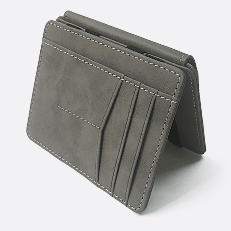 WALLET Magic Wallet With Snap Coin Pocket - Grey