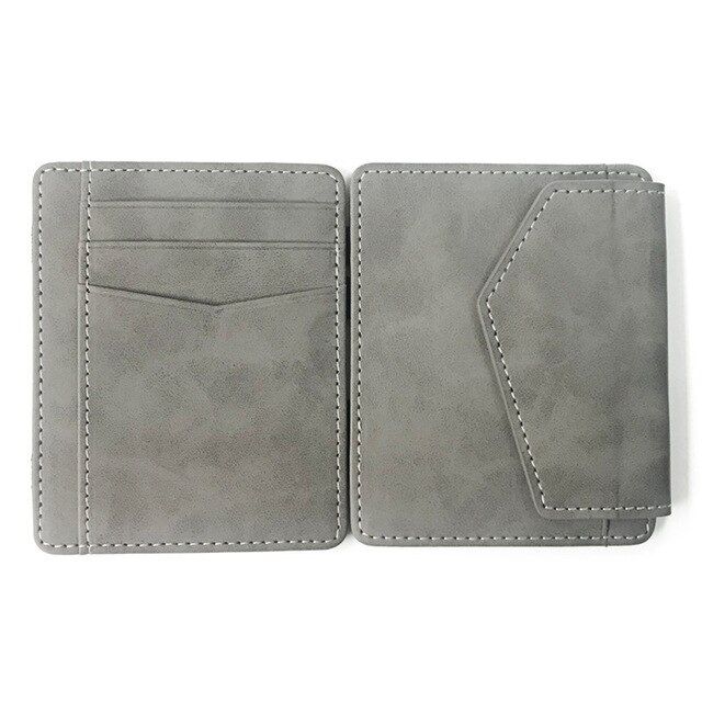 Magic Wallet With Snap Coin Pocket - Grey