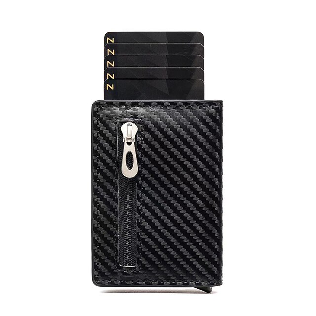 Men's Leather Carbon Fiber Wallets