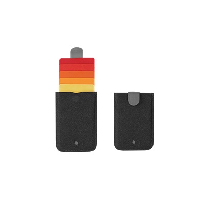 Minimalist sleeve wallet - Black/Red