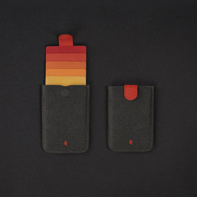 WALLET Minimalist sleeve wallet - Black/Red