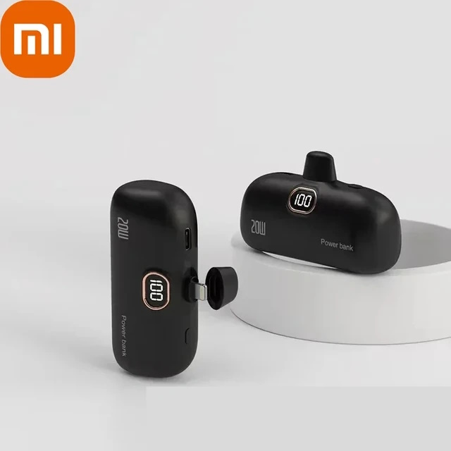 WALLET Mini Capsule Power Bank Type-C 30000mAh - Black