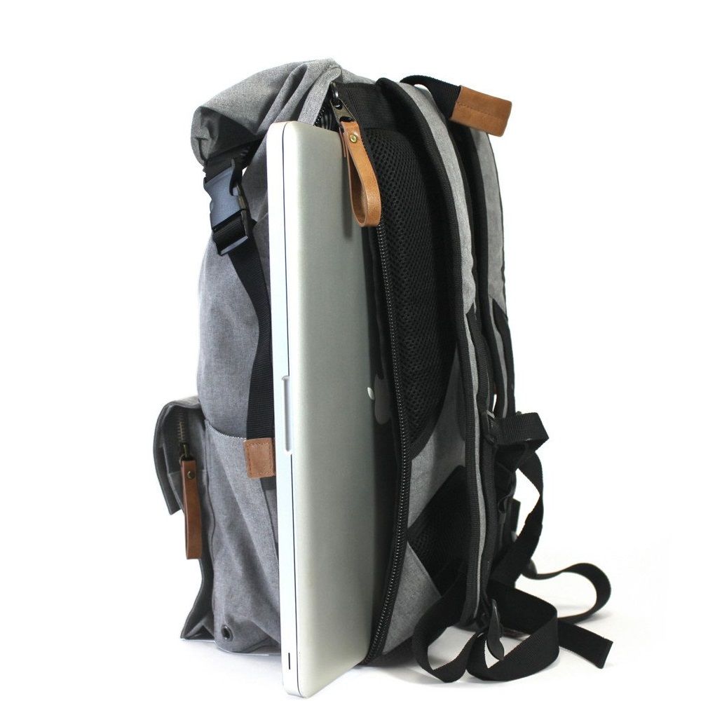 PKG Backpack Rolltop Pack - Light Grey