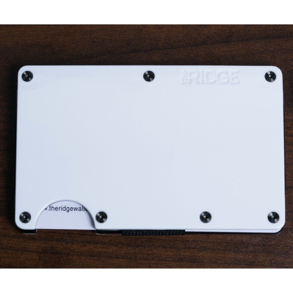 THE RIDGE Polycarbonate Wallet With Cash Strap White Wallets Brands