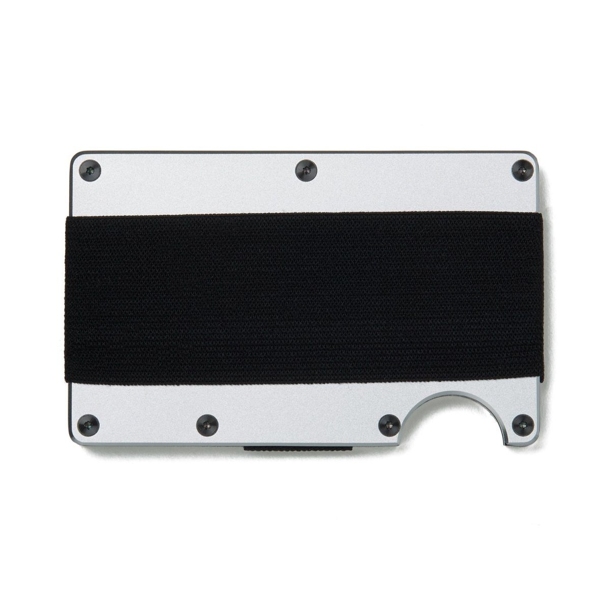 THE RIDGE Aluminum Wallet With Cash Strap Silver Wallets Online
