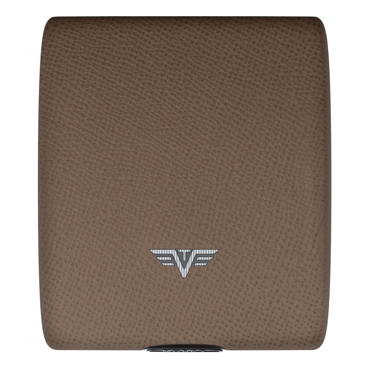 TRU VIRTU Aluminum Wallet Beluga - Money & Cards - Leather Line - Nappa Brown