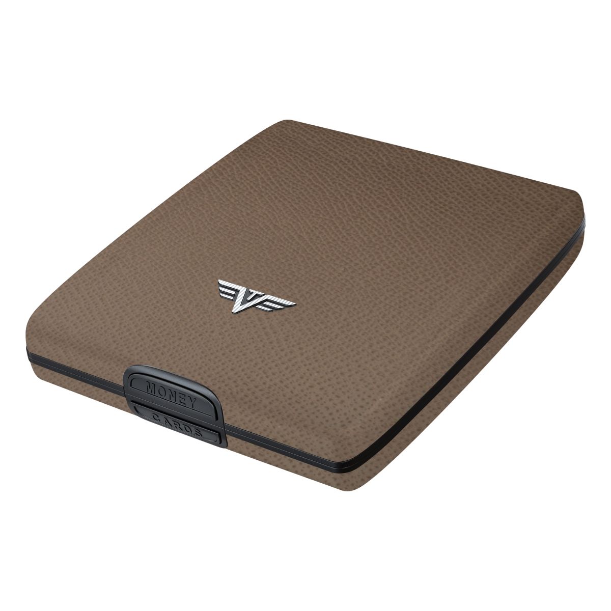 TRU VIRTU Aluminum Wallet Beluga - Money & Cards - Leather Line - Nappa Brown